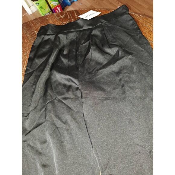 New Medium lalavon Riffraff Time to Shine Satin Joggers Elastic Waist Pants NWT - Picture 2 of 6